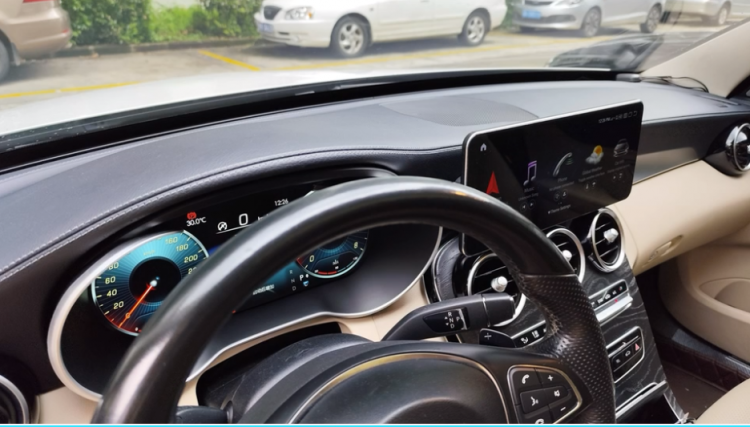 12,3" Digitaler Tacho + Android 14 CarPlay Display NTG5 C-Klasse W205 NTG5.5